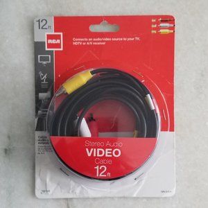 RCA Stereo Audio Video Cable 12 ft